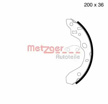 Комплект тормозных колодок METZGER MG800 (фото 1)