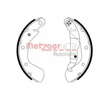 Комплект тормозных колодок METZGER MG953