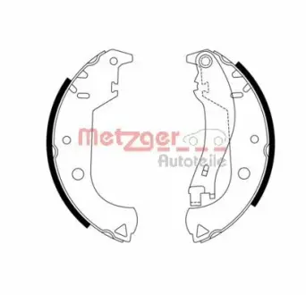 Комплект тормозных колодок METZGER MG964