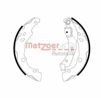 Комплект тормозных колодок METZGER MG968