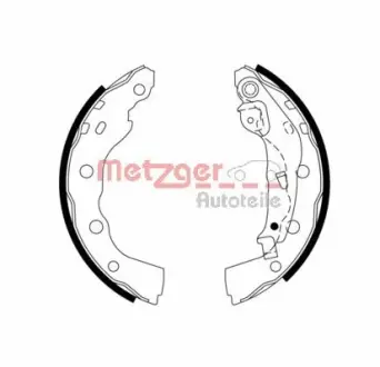 Комплект тормозных колодок METZGER MG973