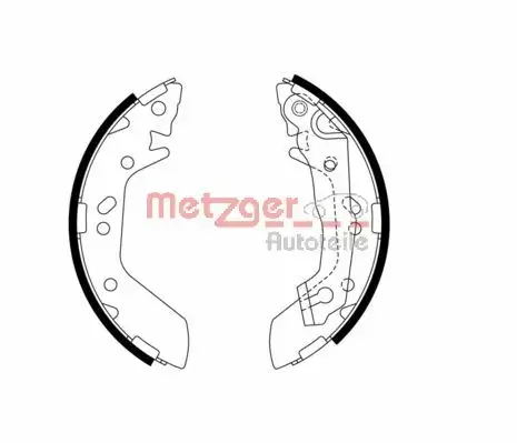 Комплект тормозных колодок METZGER MG974 (фото 1)