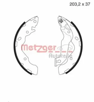 Комплект тормозных колодок METZGER MG987