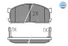 Комплект тормозных колодок, дисковый тормоз MEYLE 0252000215W (фото 1)