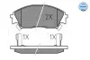 Комплект тормозных колодок, дисковый тормоз MEYLE 0252132215W (фото 1)