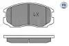 Комплект тормозных колодок, дисковый тормоз MEYLE 0252165015PD (фото 2)