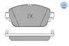 Комплект тормозных колодок, дисковый тормоз MEYLE 0252203219 (фото 2)