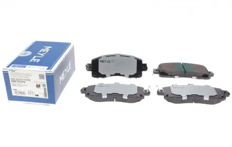 Колодки гальмівні (передні) Subaru Impreza 2.0 i 16-/XV 1.6-2.0 i 17- MEYLE 0252220117PD