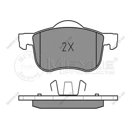 Колодки гальмівні (передні) Volvo S60 00-10/S70 97-00/S80 98-06/V70 95-06/XC70 Cross Country 00-07 MEYLE 0252307318 (фото 1)