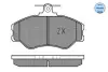 Комплект тормозных колодок, дисковый тормоз MEYLE 0252308119W (фото 2)
