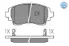 Комплект тормозных колодок, дисковый тормоз MEYLE 0252308818W (фото 2)