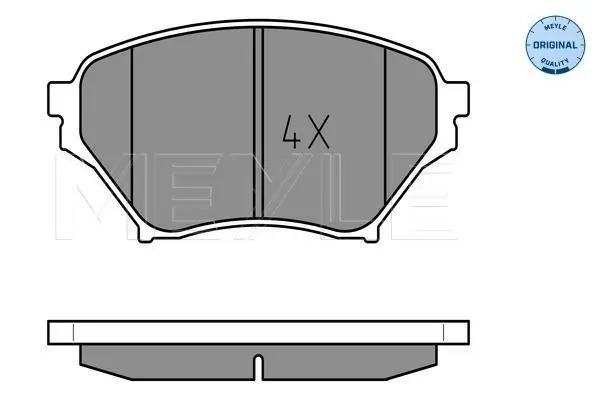 Комплект тормозных колодок, дисковый тормоз MEYLE 0252386316W (фото 1)