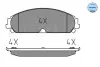 Комплект тормозных колодок, дисковый тормоз MEYLE 0252416417W (фото 2)
