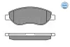 Комплект тормозных колодок, дисковый тормоз MEYLE 0252455019W (фото 1)