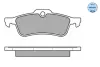 Комплект тормозных колодок, дисковый тормоз MEYLE 0252457415W (фото 2)
