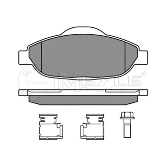 Колодки гальмівні (передні) Peugeot 308/CC/SW/3008 07- MEYLE 0252466017