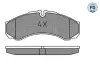 Комплект тормозных колодок, дисковый тормоз MEYLE 0252912120PD (фото 2)