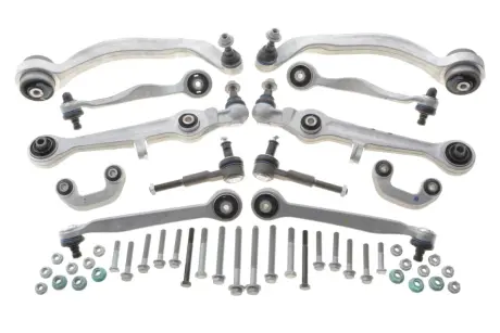 Комплект важелів підвіски (передньої) Audi A4 94-00/A6 97-05/VW Passat B5 00-05 (тонкий палец d=16mm/повний) MEYLE 1160500087HD
