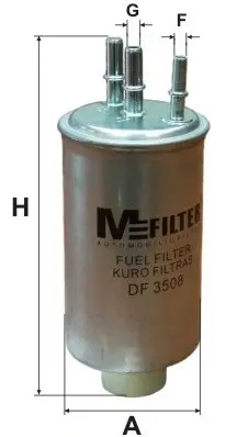 Топливный фильтр MFILTER DF3508 (фото 1)