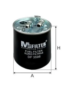 Фільтр паливний MFILTER DF 3596