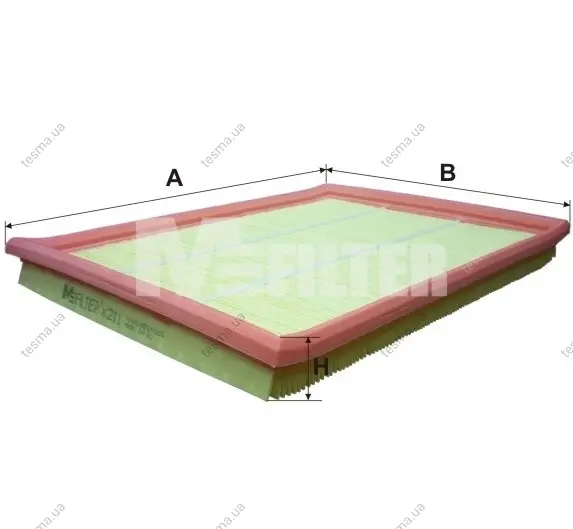 Фільтр повітряний OPEL ASTRA (вир-во M-filter) MFILTER K211 (фото 1)