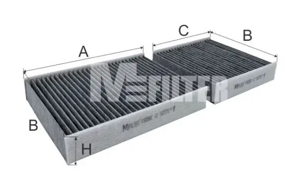 Фільтр салону MFILTER K 9058C-2 (фото 1)
