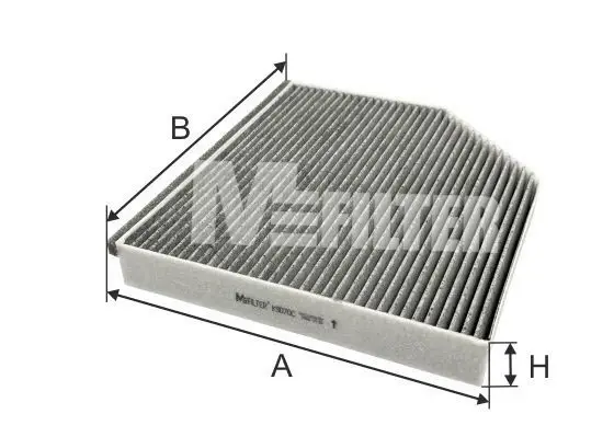Фільтр салону вугільний MFILTER K 9070C (фото 1)