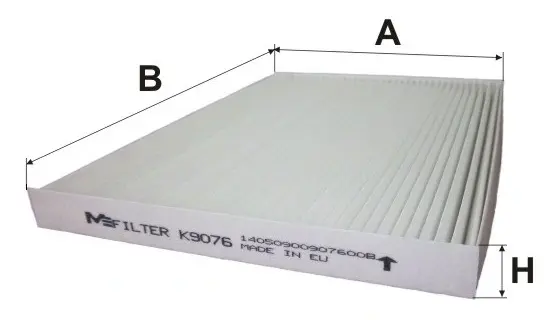 Фільтр салону MFILTER K 9076 (фото 1)