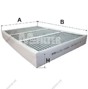 Cabin air filter, charcoal. Фильтр воздушный салона, угольный MFILTER K9085C (фото 1)