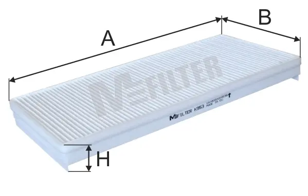 Фильтр салона MFILTER K953 (фото 1)
