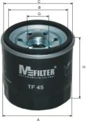 OIL FILTER, SPIN ON MFILTER MH3363
