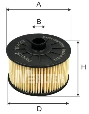 Фільтр масляний MFILTER TE 4052 (фото 1)
