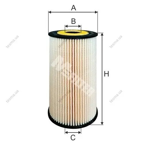 Фільтр оливний (фільтр-патрон) MFILTER TE605 (фото 1)