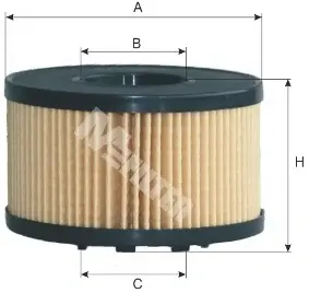 Фільтр оливний (фільтр-патрон) MFILTER TE624 (фото 1)