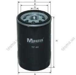 Фільтр мастила MFILTER TF40 (фото 1)