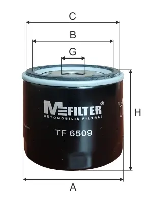 Фільтр масляний MFILTER TF 6509 (фото 1)