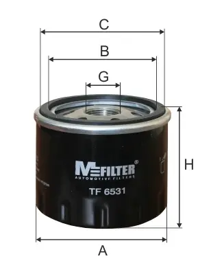 Фільтр масляний MFILTER TF 6531 (фото 1)