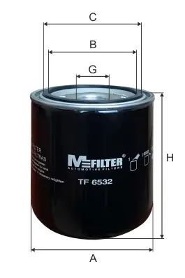 Фільтр масляний MFILTER TF 6532 (фото 1)