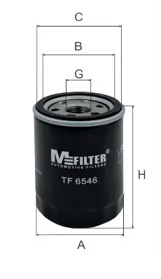 Фільтр масляний MFILTER TF 6546 (фото 1)