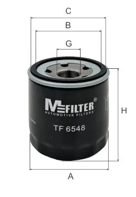 Фільтр оливний MFILTER TF 6548 (фото 1)