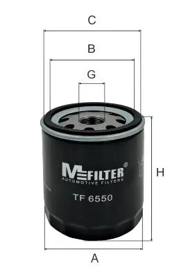 Фільтр оливний MFILTER TF 6550 (фото 1)