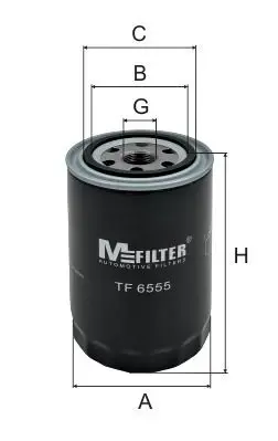 Фільтр масляний MFILTER TF 6555 (фото 1)