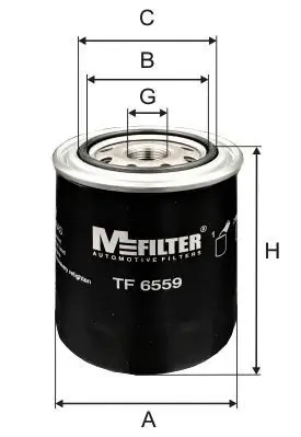 Фільтр масляний MFILTER TF 6559 (фото 1)