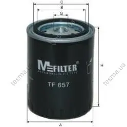 Фільтр оливний MFILTER TF657 (фото 1)
