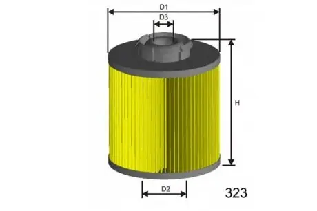 Fuel filter, cartridge. Фильтр топливный, вставка MISFAT F017