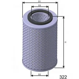Oil filter, cartridge. Фильтр масляный, вставка MISFAT L538