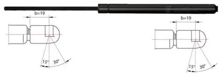 Пружина газовая, амортизатор. Gas spring, shock absorber MITSUBISHI MB927791