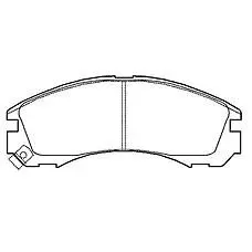 Brake pads. Колодки тормозные, дисковый тормоз MITSUBISHI MR389549
