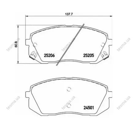 Brake pads. Колодки тормозные, дисковый тормоз MK KASHIYAMA D11230MH (фото 1)