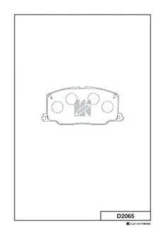 Колодки дискового тормоза MK KASHIYAMA D2065